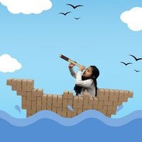 Lot de 196 briques carton à monter - Image 2