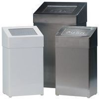 Poubelle métallique - 18 L, Coloris : Blanc - Image 2