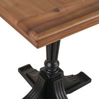 Table bistrot Montmartre acacia massif et placage acacia - Image 2