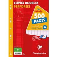 Copie double perforée seyes 500 pages 90 g 21x29.7cm (Etui de 125) - Image principale