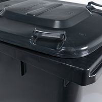 Conteneur mobile tri des déchets - 240 L - Gris - Manutan - Image 3