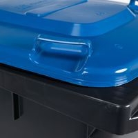 Conteneur mobile tri des déchets - 240 L - Bleu - Manutan - Image 4