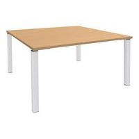 Table de réunion carrée 140x140 cm Lounge 4 pieds Simmob - Image 10
