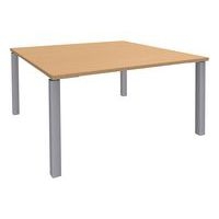 Table de réunion carrée 140x140 cm Lounge 4 pieds Simmob - Image 8