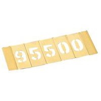 Pochoir en laiton - Jeu de 15 chiffres - Image principale