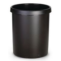 Corbeille ronde à papier en plastique - 30 L Noir - Image principale
