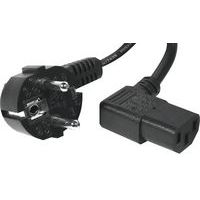 Cordon d'alimentation PC CEE7 / C13 coudé noir - 1,8 m - Image principale
