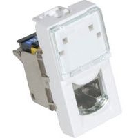 Plastron mosaic 22,5X45 1 port RJ45 cat 6A stp - Image principale