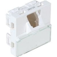 Plastron mosaic 45X45 incline 45° 1 port RJ45 cat 6 stp - Image principale