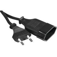 Rallonge secteur bipolaire noire - 1,8 m - Image principale