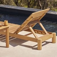 Bain de soleil Bari assise et structure Iroko - Image 2