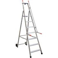 Escabeau Mayorà avec rampe de sécurité et roues - 5 à 9 marches - Facal - Image 4