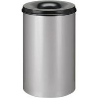 Poubelle à papier anti-feu - 110 L, Couvercle coloris : Noir, Coloris : Gris - Image principale