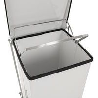 Conteneur à pédale industriel - 152 L, Coloris : Blanc - Image 2