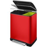 Poubelle à Pédale tri sélectif E-cube 28+18 ltr EKO rouge - Image 6