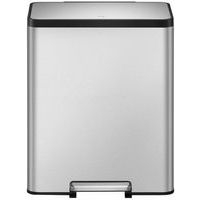 Poubelle à pédale Ecocasa II Recycling Step Bin 36+24 L inox - Image 4