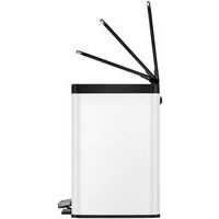 Poubelle à pédale Essential Recycler Step Bin 20+9 L blanc - Image 5