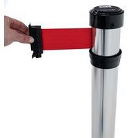 Poteau noir à sangle - 2 m - Aluminium - Manutan Expert - Image 3