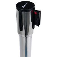 Poteau chromé à sangle 5 m - Socle à roulettes - Manutan Expert - Image 7