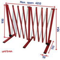 Barrière de chantier extensible - Manutan Expert - Image 6