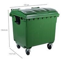 Conteneur à déchet - 1100 L Vert - Image 5