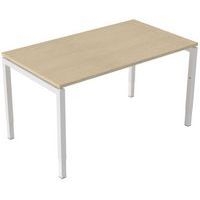 Bureau droit Kelli ergonomique à manivelle Chêne 140 cm - Image principale