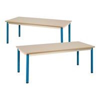 Table fixe Chloé plateau beige 4 pieds rectangulaire - Mobidecor - Image principale