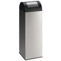 Poubelle tri sélectif anti-feu - Inox - Avec trappe - Image principale