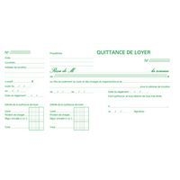 Lot de 10 Carnet "Quittance de loyers" 13,5/18,5cm 50 Feuillets - Image 2