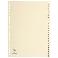 Lot de 5 Intercalaires carte peau 155g 26 positions de a à z A4 - Image principale