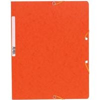 Chemise élastique sans rabat carte lustrée 400gm² A4 orange (lot de 25) - Image principale