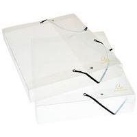 Lot de 8 Boite de classement exabox dos 25mm polypropylène crystal A4 - Image principale