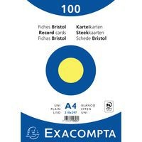 Paquet 100 fiches jaune  oeilm bristol uni 210x297mm (lot de 10) - Image principale