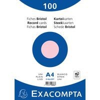 Paquet 100 fiches rose oeilm bristol uni 210x297mm (lot de 10) - Image principale