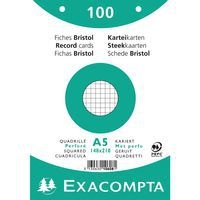 Paquet 100 fiches blanc oeilm quadoeillé perforé 148x210mm (lot de 10) - Image principale