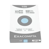 Étui de 100 fiches azur quadrillé 5x5 non perforé 148x210mm - Image principale