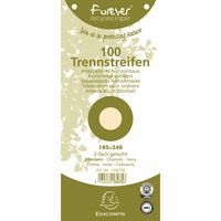 Paquet 100 fiches intercalaires chamois forever 105x240mm (lot de 12) - Image principale