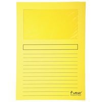 Lot de 16 Paquet 25 chemises à fenêtre forever 120g/m² - 22x31cm Jaune - Image principale