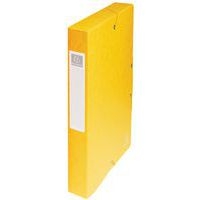 Lot de 8 boîtes de classement exabox dos 40mm carte lustrée - A4 Jaune - Image principale