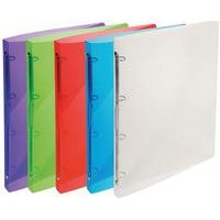 Lot de 30 Classeur 4 anneaux 15 mm polypropylène crystal colours - a4 - Image principale