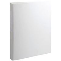 Lot de 10 classeurs rembordé PP 2 anneaux rond 25mm sur 3eme Blanc - Image principale