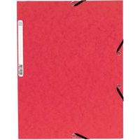 Chemise à élastique 3 rabats carte lustrée 355gm² A4 - Image 3