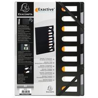 Lot de 5 Trieur rigide dos extensible 9 compartiments noir harmonika® - Image principale