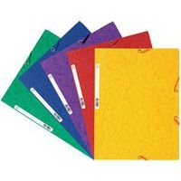 Set 50 chemises 3 rabats carte lustrée 400g/m2 A4 Assorties - Image principale