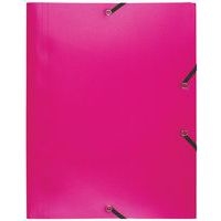 Lot de 30 chemises à élastique 3 rabats PP 4/10e opaque eco A4 Fuschia - Image principale