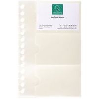 Lot de 5 Recharge 10 pochettes pour porte cartes 19x12,5cm Cristal - Image principale