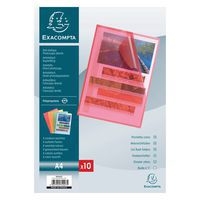 Sachet de 10 pochettes coin PP grainé 12/100e A4 Assorties (Lot de 10) - Image principale