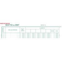 Piqûre 32x25cm journal de caisse ou banque 5 débit 5 crédit - Image principale