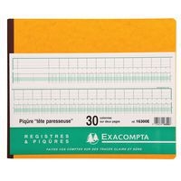 Piqûre 27x32cm à tête paresseuse 30 colonnes sur 2 pages - Image principale