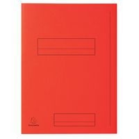 Lot de 5 paquets 50 chemise imprimées 2 rabats super 250 24x32cm Rouge - Image principale